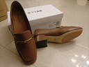 百丽（Belle）牛皮92系列乐福鞋女商场同款通勤百搭单鞋BZ521AA4预售 棕色 37 (235mm) 实拍图