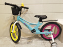 凤凰儿童自行车镁合金男女孩3-6-8-10岁童车学生脚踏单车带辅助轮 彩虹色-钳刹-一体轮（礼包款） 18寸【建议身高110-145cm】 实拍图