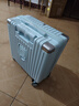 贝初众行李箱18寸可登机箱小型旅行箱儿童拉杆密码箱免托运可上飞机皮箱 冰川蓝 【前置挂钩+加厚包角】 18英寸 实拍图