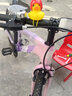 SANGPU 儿童自行车学生车6-15岁以上变速碟刹山地车男女孩青少年单赛车 单速辐条-粉紫色 18寸【适合120-135cm】 实拍图
