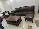 思美琢美式复古真皮沙发深棕色皮沙发组合客厅乡村风格广东佛山真皮沙发 三人位 实拍图
