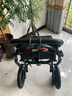 康倍星（COVNBXN）轮椅折叠轻便老人专用旅行便携式老年手推代步车医用家用BZ 11拉杆豪华转印款-12英寸蜂窝轮-拆洗坐垫-BZ 实拍图