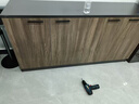 柏客森 办公家具文件柜矮柜木质储物柜办公室资料柜茶水柜落地储物柜  五门柜2000*400*800(灰橡木) 实拍图