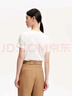 VEROMODAT恤女2025春季新款纯棉纯色百搭基础T恤 本白色 圆领 L 实拍图