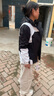 啄木鸟冲锋衣女三合一秋冬加厚保暖西藏登山薄款外套男女定制工作服LOGO 黑白色女款三合一（外套+内胆） L(建议95-110斤) 实拍图