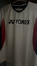 YONEX尤尼克斯羽毛球服比赛训练跑步健身吸汗透气短袖男110284BCR白O 实拍图
