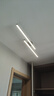 鹿屋 过道灯轻奢长条极简北欧简约现代阳台衣帽间玄关入户走廊吸顶灯 平行款90CM黑色-三色变光 实拍图