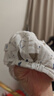 aqpa新生儿夏季帽子婴儿太阳帽男女宝宝外出防晒遮阳棉纱布鸭舌帽 白底蓝咖三角 1-2岁(适用头围46-48cm) 实拍图