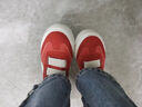 回力女鞋帆布鞋女秋季学生一脚蹬懒人休闲平底板鞋时尚百搭情侣运动鞋 铁锈红米 【元气配色】 35 实拍图