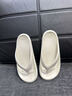 朴西居家室内女士凉拖防滑舒适一体成型浴室沙滩人字拖情侣拖鞋男士 珍珠白 超轻便，行走更无忧 38-39 实拍图