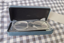 予君不同半框近视眼镜可配度数散光男款金丝防蓝光斯文超轻黑框眼睛框架女 黑银框（主图同款） [定制度数]1.67防蓝光树脂镜片 实拍图