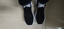 VERNOUILLET一脚蹬男女鞋多运动走路男鞋春季不系带网面鞋轻便飞织大码针织鞋 黑白（标准款） 42 实拍图