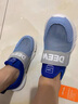 德尔惠一脚蹬男童运动鞋新款四季女童网面跑步鞋4-15岁中大童防滑休闲鞋 花青蓝 31 内长19.8cm偏大半码 实拍图