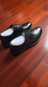 海澜之家（HLA）皮鞋男士商务休闲系带正装德比鞋子男 黑色 40 实拍图