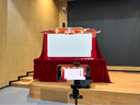 蜗佳购会议桌布金丝绒红色绒布料开工大吉结婚展会活动地摊长方形条桌台 酒红色金丝绒桌布4.5*2m1张 实拍图