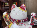 智汇招财猫开业大摆件自动招手电动摇手大号陶瓷新店开业大吉乔迁礼物 【黄金万两】 34*26*33-语音 【礼盒+坐垫+围脖】电池插电两用 实拍图