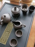 甄选紫砂壶功夫茶具套装家用办公室用品陶瓷泡茶壶茶杯公道杯配件 B款【紫砂11件套礼盒装】 实拍图