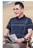 宝财羊爸爸夏装冰丝短袖t恤男高端格纹polo衫中老年人上衣服父亲节礼物 实拍图