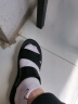 奥康凉鞋男男士凉鞋夏季韩版牛皮凉鞋男休闲鞋沙滩鞋男鞋软底潮 黑色185739068 40 实拍图