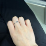周六福（ZLF） 18K金钻石戒指单钻镶嵌心形告白礼物求婚订婚钻戒 T 12号 实拍图
