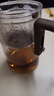 HAOMINGTIAN飘逸杯全玻璃泡茶壶无杆内胆磁吸一键茶水分离杯泡茶神器功夫茶具 小号ZL560飘逸杯 折把600ml1只 实拍图