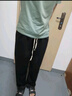 ABXA休闲裤子男春夏秋冬季新款直筒垂感青年士宽松时尚阔腿运动卫长裤 两件装（直筒灰色+直筒黑色） M 实拍图