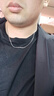 中国黄金蛇骨链银项链男士型男潮流本命年蛇形素链生日礼物送男友老公周年 长60CM【商家可刻字】 实拍图
