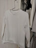 凡客诚品300克重磅全棉圆领长袖T恤男士打底T恤衫 白色 M 实拍图