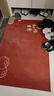 入户门地垫新中式喜庆进门蹭土脚垫家用玄关门口免洗耐脏防滑地垫 福瑞达-柿柿如意-红 80*118CM【入户*热销尺寸】 实拍图