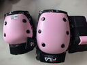 FILA斐乐轮滑护具套装护膝滑板头盔儿童滑冰自行车平衡车女防摔男成人 FILA甜美粉+粉色护具套装 S码(建议60-90斤) 实拍图