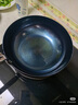 臻三环铁锅章丘炒锅小铁锅无涂层不易粘锅炒菜锅平底煎锅古斗礼盒装 古斗 26cm 实拍图