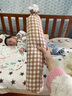 科迷熊 韩国ins婴幼儿安抚抱枕圆柱侧睡防撞靠枕防掉床围惊跳小熊幼儿园 INS咖小兔 长约56CM(决明子 荞麦壳芯)0-5岁 实拍图