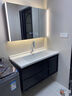 汀雨竹中古风黑色浴室柜陶瓷一体盆洗脸盆柜组合卫生间洗漱台一体浴室柜 60cm智能方镜+广东优级陶瓷盆 实拍图