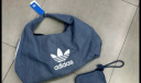 adidas「云朵包」牛仔风大容量运动挎包女子阿迪达斯官方三叶草 制服蓝 NS 实拍图