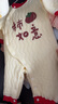婴蓓依新生儿婴儿连体衣满月百天男宝女宝宝衣服春秋款夹棉外出服 事事如意(夹棉) 59cm 实拍图