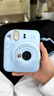 富士（FUJIFILM） instax mini12立拍立得一次成像相机 3英寸相纸一次成像旅游相机 MINI 12 绣球蓝 实拍图