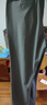 罗蒙（ROMON）高弹力冰丝休闲裤子男商务修身直筒长裤子夏季薄款男裤灰色33 实拍图