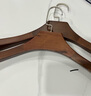 喜泽实木衣架子衣服架衣挂衣服撑西装大衣架无痕宽肩衣架 复古-男款 10个装 实拍图