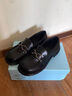 断码清仓真皮小皮鞋女鞋平底软底黑色一脚蹬乐福鞋平底单鞋 38 实拍图