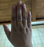 周六福5G工艺波纹戒黄金戒指女新年生日礼物计价AW015681 11号 约0.7g 实拍图