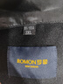 罗蒙（ROMON）夹克男士秋季潮流翻领纯色上衣商务行政灯芯绒外套男2270黑色3XL 实拍图