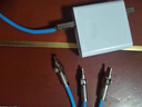 雄晟120W充电器快充一拖三适用华为小米苹果三合一数据线tpyec超级快充插头手机充电器速冲通用套装 【天空蓝套装】120W充电器+快充线 2m旋转快充线 实拍图