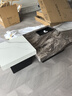 意式轻奢简约岩板茶几现代简别墅大堂小户型客厅家用方形高低组合 威尼斯棕60cm+百达翡丽90cm 实拍图