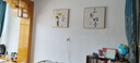 三餐四季餐厅装饰画原木风挂画吃饭厅背景墙高档客厅沙发墙画壁画 B款-半日闲 50*50cm原木色简框+布纹面 实拍图