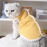 铂呐苓猫咪狗狗宠物衣服小型犬加厚保暖泰迪加菲布偶英短衣服两脚款棉衣 宠物衣服【可爱黄小熊】 M 实拍图