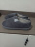回力纯色全包棉鞋情侣室内外防滑保暖棉拖鞋HL0233灰色44-45码 实拍图