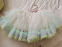 巴拉巴拉童装儿童裙子宝宝半身裙女童短裙洋气红色网纱蓬蓬裙 蛋黄麻薯-00311 120cm 实拍图