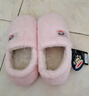 PaulFrank大嘴猴包跟棉拖鞋女秋冬家居厚底毛绒保暖月子鞋6662粉250 实拍图