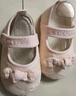喜得瑞（xiderui）婴儿地板鞋春夏季棉鞋婴幼儿薄款公主防滑学步鞋女宝宝鞋袜 粉色绣花蝴蝶结 11 CM参考年龄3-6个月 实拍图