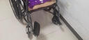 揽康手动轮椅轻便折叠老人轮椅车老年人助行器 【舒适热卖】24寸升级大轮 实心胎 实拍图